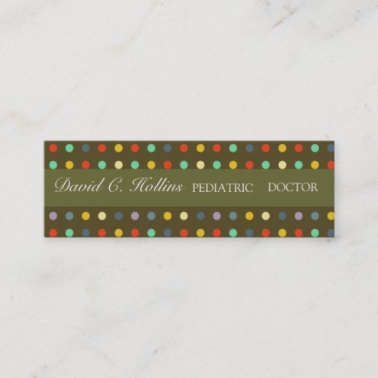 Super Cooler Pädiatriearzt Mini Visitenkarte (Vorderseite)