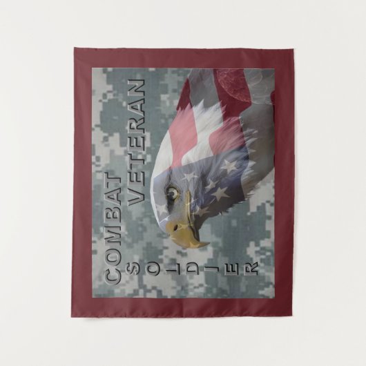 Super Cooler Soldat - Kampfveteran Wandteppich (Vorderseite)