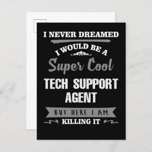 Super Cooler Tech Support Agent Postkarte