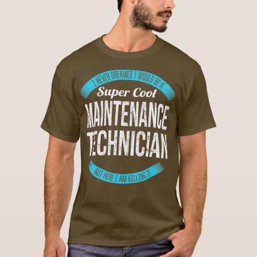 Super Cooler Wartungstechniker spendet Funny T-Shirt (Vorderseite)