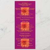 Super-Cooles Hochzeitsprogramm Programm (Vorderseite)