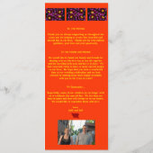 Super-Cooles Hochzeitsprogramm Programm (Rückseite)