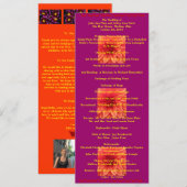 Super-Cooles Hochzeitsprogramm Programm (Vorne/Hinten)