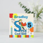 Super Cooles Kind individuelle Geburtstagseinladun Einladung (Stehend Vorderseite)