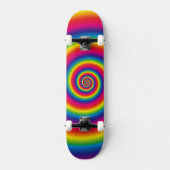 Super Cooles Rainbow Swirl Skateboard (Vorderseite)