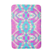 SUPER COOLES rosa und blaues Abstraktes Muster Badematte (Vorderseite Vertikal)
