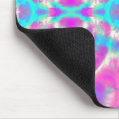 Super Cooles rosa und blaues Abstraktes Muster Mousepad (Ecke)