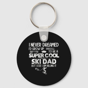 Super Cooles Ski-Daddy-T-Shirt Geschenk Skifahren Schlüsselanhänger
