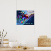 Super Crayon Colored Silhouette Skateboarder Poster (Küche)