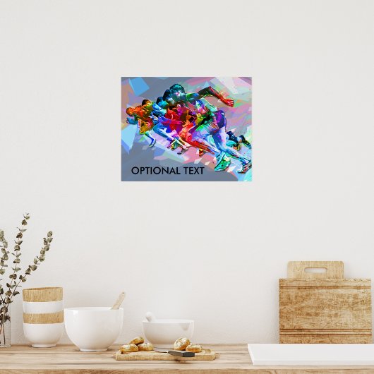 Super Crayon Colored Sprinters Poster (Küche)