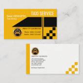 Super Creative Yellow Car Side View Display Taxi Visitenkarte (Vorne/Hinten)
