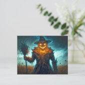 Super Creepy Scarecrow Postkarte (Stehend Vorderseite)