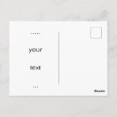 Super cute bunny with a flower wreath on its head postkarte (Rückseite)