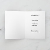 Super cute Cockerpoo Christmas card Karte (Innenseite)