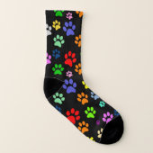 Super Cute Colorful Pet Paw Pattern Socken (Rechts - Außen)