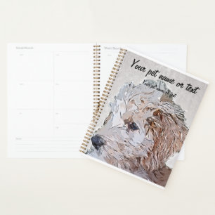 Super Cute Goldendoodle Puppy Dog Planer
