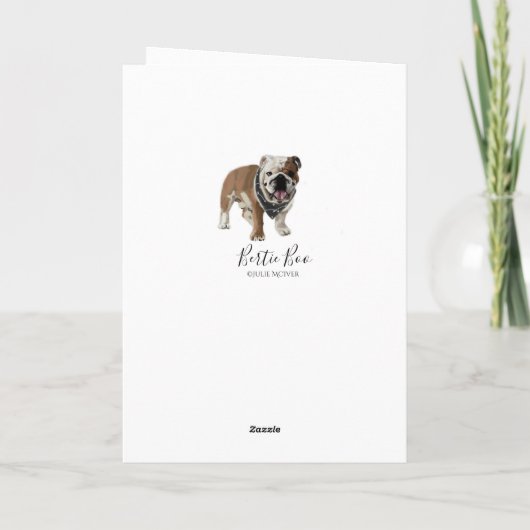Super Cute Personalised Cocker Spaniel Karte (Rückseite)