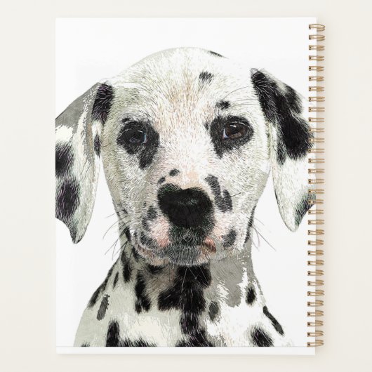 Super Cute, Puppy Dalmatian Dog Planer (Rückseite)