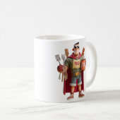 Super Dad: 3D Character Illustration of a BBQ-Lovi Kaffeetasse (VorderseiteRechts)