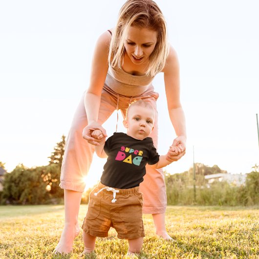 Super dad baby strampler