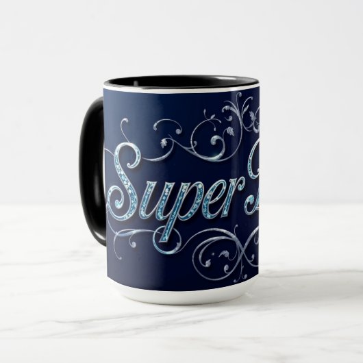 Super Dad Coffee Hero Blink Tasse (Vorderseite Links)