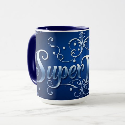 Super Dad Coffee Hero Tasse (Vorderseite Links)