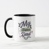 Super Dad Coffee Mug – Hero Dad Gift Idea Tasse (Links)