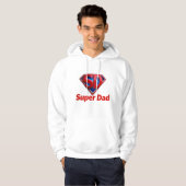 Super Dad – Cool Superhero Style Dad Hoodie (Vorne ganz)