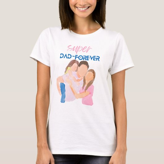 Super Dad Forever | Father’s Day Gift T-Shirt (Vorderseite)