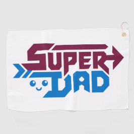 Super Dad Gamer Gift – Cute Retro Golfhandtuch
