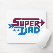 Super Dad Gamer Gift – Cute Retro Mousepad (Mit Mouse)