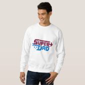 Super Dad Gamer Gift – Cute Retro Sweatshirt (Vorne ganz)