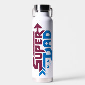 Super Dad Gamer Gift – Cute Retro Trinkflasche (Vorne)