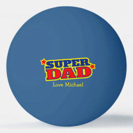 Super dad Grafik und Ihr eigenes Foto Tischtennisball