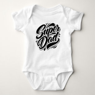 Super Dad Hero-Schriftzug-Design-67888 Kapuzenpull Baby Strampler