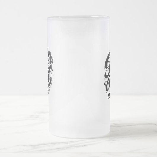 Super Dad Hero Typography Design-67888 Mattglas Bierglas (Mittel)