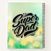 Super Dad Hero Typography Design-67888 Notizblock (Rückseite)