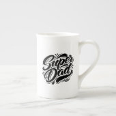 Super Dad Hero Typography Design-67888 Porzellantasse (Rechts)