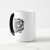 Super Dad Hero Typography Design-67888 Verwandlungstasse (Vorderseite Links)