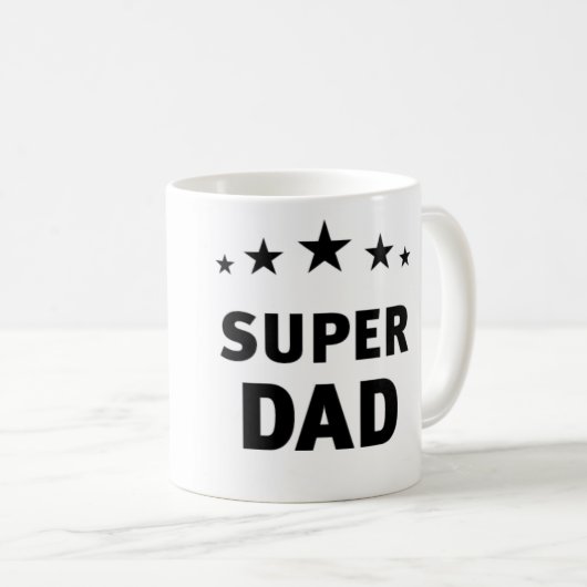Super Dad – Kaffe/Tee Tasse (VorderseiteRechts)