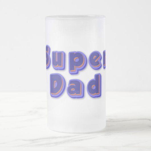 Super dad mattglas bierglas (Mittel)