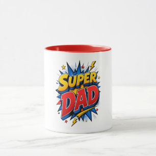 Super Dad Pop Art Explosion Tasse