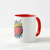 Super Dad Pop Art Explosion Tasse (VorderseiteRechts)