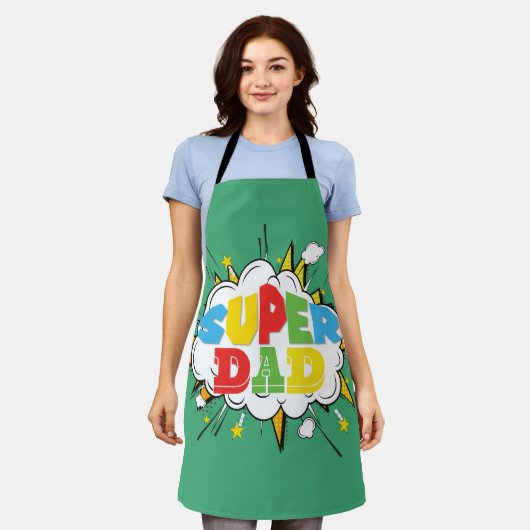 SUPER DAD SCHÜRZE (Getragen)