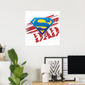 Super Dad Stripes Poster (Heimbüro)