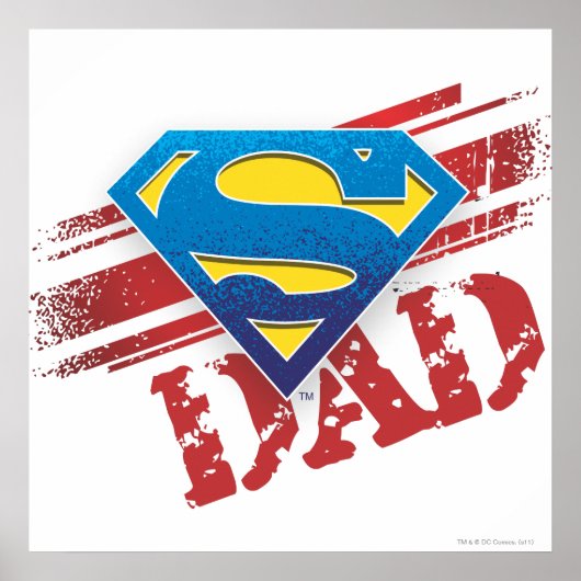 Super Dad Stripes Poster (Vorne)