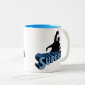 Super Dad. Super Papa. Súper Papá Zweifarbige Tasse (VorderseiteRechts)