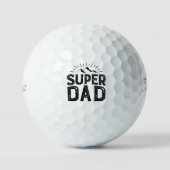 'Super Dad' Vatertag, Lustiges Geburtstagsgeschenk Golfball (Vorderseite)