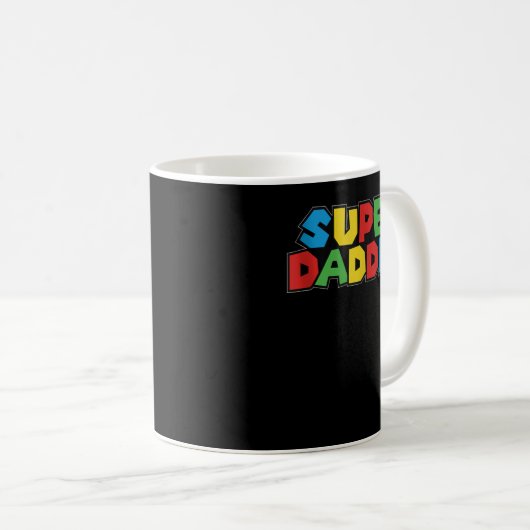 Super Daddio Funny Gamer Vater Fathers Day Video G Kaffeetasse (VorderseiteRechts)