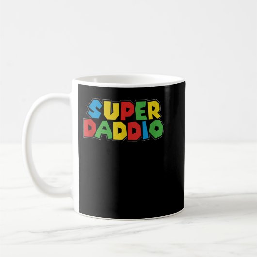Super Daddio Funny Gamer Vater Fathers Day Video G Kaffeetasse (Links)